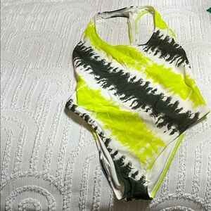 Chic Neon Tie-Dye Swimsuit